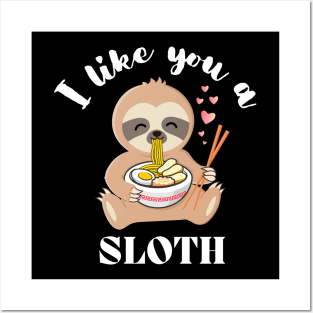 Cute Sloth Donut Trainer Posters and Art